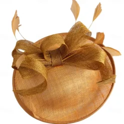 Headpiece Feathers Sinamay Wedding Evening Party Elegant Wedding With Feather Headpiece Headwear