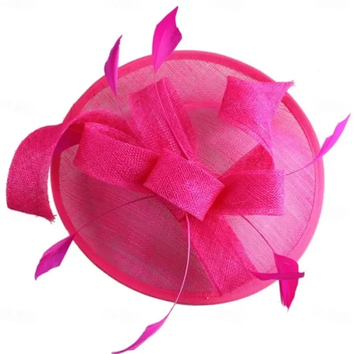 Headpiece Feathers Sinamay Wedding Evening Party Elegant Wedding With Feather Headpiece Headwear