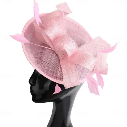 Headpiece Feathers Sinamay Wedding Evening Party Elegant Wedding With Feather Headpiece Headwear