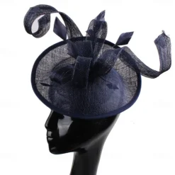 Headpiece Feathers Sinamay Wedding Evening Party Elegant Wedding With Feather Headpiece Headwear