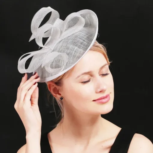Headpiece Feathers Sinamay Wedding Evening Party Elegant Wedding With Feather Headpiece Headwear