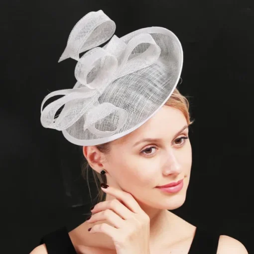 Headpiece Feathers Sinamay Wedding Evening Party Elegant Wedding With Feather Headpiece Headwear
