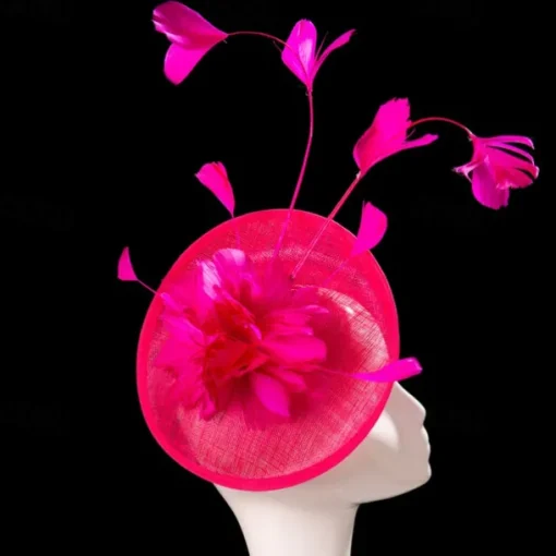 Headpiece Feathers Sinamay Wedding Evening Party Elegant Wedding With Feather Headpiece Headwear