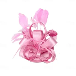 Headpiece Feathers Wedding Evening Party Elegant Wedding With Pure Color Headpiece Headwear