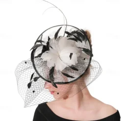 Headpiece Feathers Wedding Evening Party Elegant Wedding With Feather Headpiece Headwear