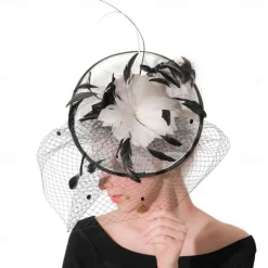 Headpiece Feathers Wedding Evening Party Elegant Wedding With Feather Headpiece Headwear