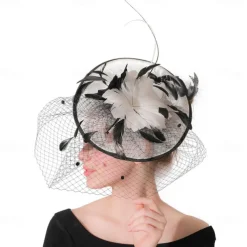 Headpiece Feathers Wedding Evening Party Elegant Wedding With Feather Headpiece Headwear