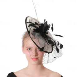 Headpiece Feathers Wedding Evening Party Elegant Wedding With Feather Headpiece Headwear