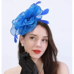 Headpiece Feathers Wedding Evening Party Elegant Wedding With Feather Headpiece Headwear