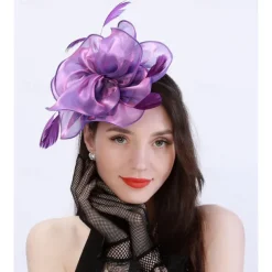 Headpiece Feathers Wedding Evening Party Elegant Wedding With Feather Headpiece Headwear