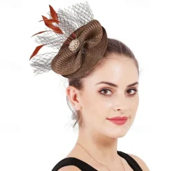 Headpiece Feathers Wedding Evening Party Elegant Wedding With Feather Headpiece Headwear