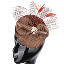 Headpiece Feathers Wedding Evening Party Elegant Wedding With Feather Headpiece Headwear