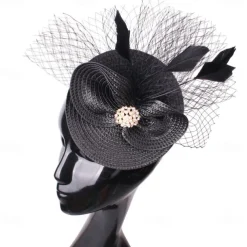 Headpiece Feathers Wedding Evening Party Elegant Wedding With Feather Headpiece Headwear