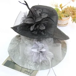 Headpiece Feathers Wedding Evening Party Elegant Wedding With Lace Headpiece Headwear