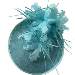 Headpiece Sinamay Wedding Evening Party Elegant Wedding With Feather Headpiece Headwear