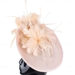 Headpiece Sinamay Wedding Evening Party Elegant Wedding With Feather Headpiece Headwear