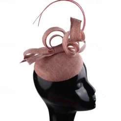 Headpiece Sinamay Wedding Evening Party Elegant Wedding With Flower Headpiece Headwear