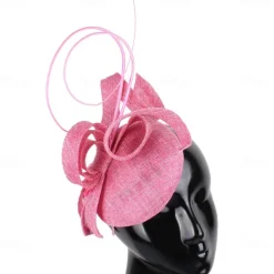 Headpiece Sinamay Wedding Evening Party Elegant Wedding With Flower Headpiece Headwear