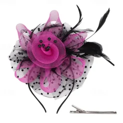Headpiece Tulle Feathers Wedding Evening Party Elegant Wedding With Feather Headpiece Headwear