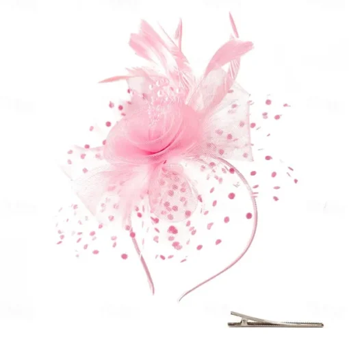 Headpiece Tulle Feathers Wedding Evening Party Elegant Wedding With Feather Headpiece Headwear
