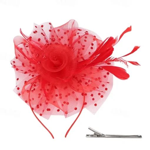 Headpiece Tulle Feathers Wedding Evening Party Elegant Wedding With Feather Headpiece Headwear