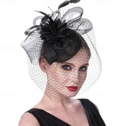 Headpiece Tulle Feathers Wedding Evening Party Elegant Wedding With Feather Headpiece Headwear