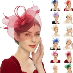 Headpiece Tulle Wedding Evening Party Elegant Wedding With Pure Color Headpiece Headwear