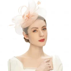 Headpiece Tulle Wedding Evening Party Elegant Wedding With Pure Color Headpiece Headwear