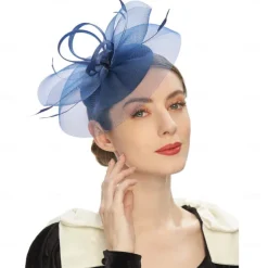 Headpiece Tulle Wedding Evening Party Elegant Wedding With Pure Color Headpiece Headwear