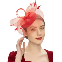 Headpiece Tulle Wedding Evening Party Elegant Wedding With Pure Color Headpiece Headwear