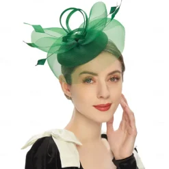 Headpiece Tulle Wedding Evening Party Elegant Wedding With Pure Color Headpiece Headwear