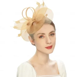 Headpiece Tulle Wedding Evening Party Elegant Wedding With Pure Color Headpiece Headwear