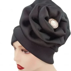 Headwear Headpiece Polyester / Cotton Blend Floppy Hat Turbans Casual Church With Floral Pure Color Headpiece Headwear