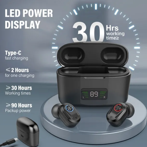 Hearing Aid With Led Charging Case Invisible Hearing Amplifiers Charging Hearing Aid Hearing Devices Hearing Loss Ompensation