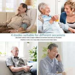 Hearing Aids Hearing Amplifiers for Seniors Rechargeable with Noise Cancelling-Hearing Aid Loss Amplifier Charging Case & Volume Control