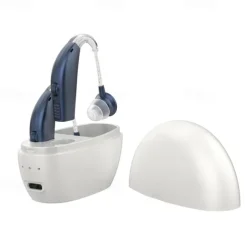 Hearing Aids Hearing Amplifiers for Seniors Rechargeable with Noise Cancelling-Hearing Aid Loss Amplifier Charging Case & Volume Control