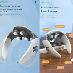 Heat Compress Neck Protector TENS Microcurrent Pulse Pat Shoulder Neck Physiotherapy Instrument Cervical Spine Massage Instrument