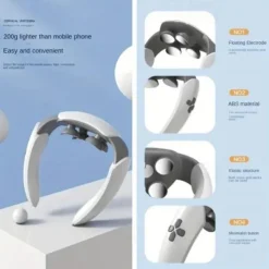 Heat Compress Neck Protector TENS Microcurrent Pulse Pat Shoulder Neck Physiotherapy Instrument Cervical Spine Massage Instrument