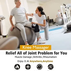 Heated Knee Massager Shoulder Electric Shoulder Elbow Knee Massager Hot Compress Vibration Multifunctional Heating Kneepad Massage Physiotherapy Instrument
