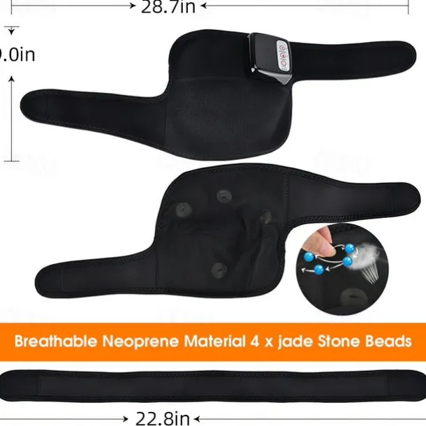 Heated Knee Massager Shoulder Electric Shoulder Elbow Knee Massager Hot Compress Vibration Multifunctional Heating Kneepad Massage Physiotherapy Instrument