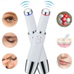 Heating Massage Pen Eye Massager Wand - Chargeable Facial Massager - Eye Massager Lip Massager