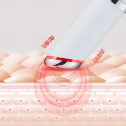 Heating Massage Pen Eye Massager Wand - Chargeable Facial Massager - Eye Massager Lip Massager