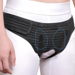 Hernia Belt for Men Women - Bilateral/Double Inguinal, Groin Hernia Support Truss Underwear Briefs, Pain Relief Recovery Adjustable Strap with 2 Removable Medical Compression Pads