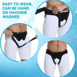 Hernia Belts for Men,Medical Hernia Guard Inguinal Truss for Single/Double,Sports Hernia Adjustable Waist Strap with 2 Removable Compression Pads