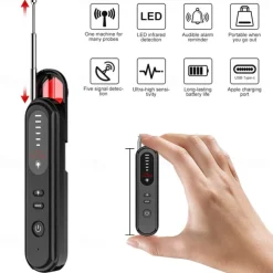 Hidden Camera Detector GPS Tracker Detector Find Wireless Bugging Devices in Cars Bathrooms Offices Hotels
