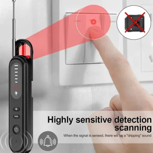 Hidden Camera Detector GPS Tracker Detector Find Wireless Bugging Devices in Cars Bathrooms Offices Hotels