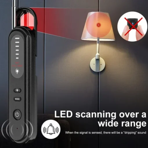 Hidden Camera Detector GPS Tracker Detector Find Wireless Bugging Devices in Cars Bathrooms Offices Hotels