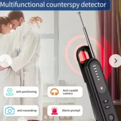 Hidden Camera Detector Listening Device Tracker Anti-Spy Electronic Signal 5 Levels Sensitivity Wireless Signal Scanner for Home