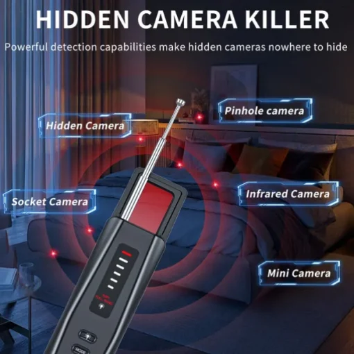 Hidden camera Infrared detector Anti-spy car GPS tracking listening device RF wireless signal scanner Gadget Security protection