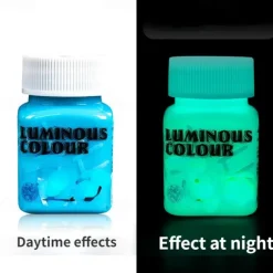 High Brightness Luminous Acrylic Paint 58ml Student Hand-painted DIY Textile Wall Painting Super Bright Light Storage Pigment